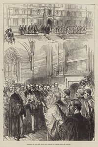 Abertura do New Hall e da Biblioteca do Keble College, Oxford de Sir John Charles Robinson