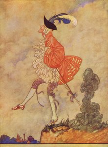 O orgulho vem antes da queda (litografia a cores) de Charles Robinson