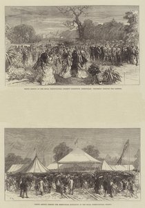Príncipe Arthur na exposição da Royal Horticultural Society em Birmingham