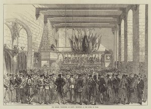 Os Voluntários Ingleses em Gante, Recepção no Hotel de Ville de Sir John Charles Robinson