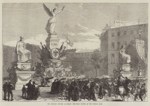 O triunfo militar em Berlim, o Troféu Sedan no Portão de Potsdam