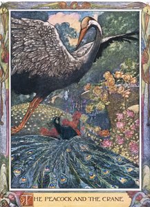 O pavão e o guindaste, década de 1930