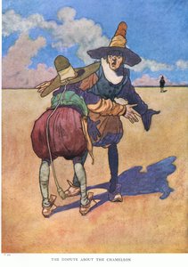 A disputa sobre o camaleão, década de 1930 de Charles Robinson