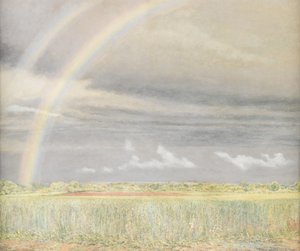 O arco-íris (óleo sobre tábua) de Charles Robinson Sykes