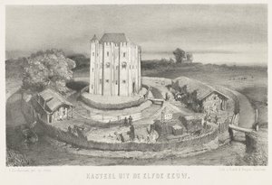 Castelo do século XI (título sobre o objecto) de Charles Rochussen
