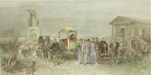 Mercado com romanos e batávios de Charles Rochussen