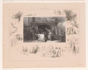Cavaleiros em torno de uma mesa de Charles Rochussen