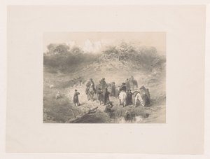 Cavaleiros na paisagem dunar de Charles Rochussen