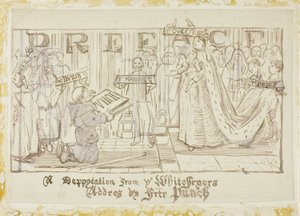 Uma delegação dos Whitefriars de Charles Samuel Keene
