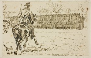 Uma Inspeção Militar de Charles Samuel Keene