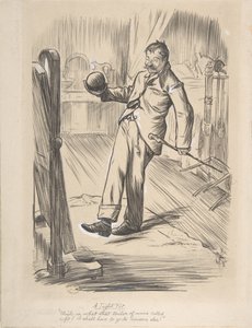 Um Ajuste Apertado, 1872. de Charles Samuel Keene