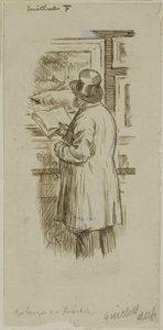 homem em exposição de Charles Samuel Keene
