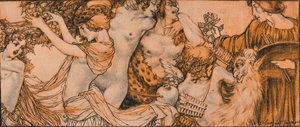 Uma ilustração do Rubaiyat de Omar Khayyam, século c20th 1914-1915