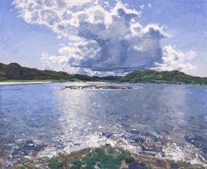 Grande nuvem sobre Portuairk, 2017 (óleo sobre tela) de Charles Simpson
