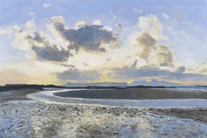 Evening Clouds, Eigg  Rum, 2015 (óleo sobre tela) de Charles Simpson