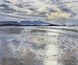 Luz da tarde, maré baixa, 2013 (óleo sobre tela) de Charles Simpson