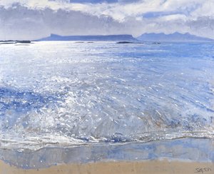 Fim de tarde, Eigg e Rum, 2013 (óleo sobre tela)