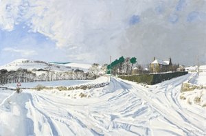 Newhall, 2011 (óleo sobre tela) de Charles Simpson
