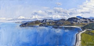 Reflexos do mar, Gruinard, 2011 (óleo sobre tela) de Charles Simpson