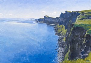 Summer Cliffs, Skye, 2011 (óleo sobre tela)