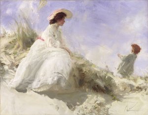 O papagaio (óleo sobre tela) de Charles Sims