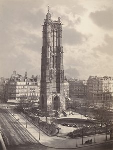 O Tour St. Jacques La Boucherie em Paris, ca. 1867.