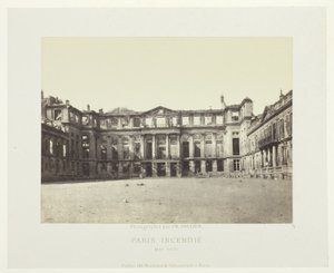 Paris Fire (Fachada do Palais de Saint-Cloud), da série "Paris Incendié"