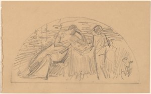 Estudo para uma Luneta de Charles Sprague Pearce