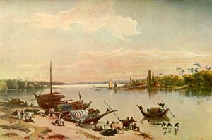 Barrackpur - no Ganges perto de Calcutá, 1840, 1901.
