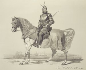 Panjab: Rajah Lal Sing, prato 13 de &39;Lembranças da Índia&39;, gravado por Auguste Francois Laby (1784-1860) 1847