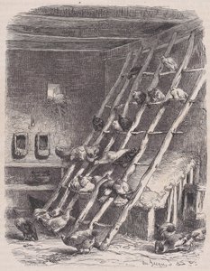 Visita a uma Fazenda - The Roost, de Le Magasin Pittoresque, ca. 1852.