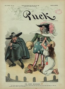 O Melodrama Cubano, 1896 (cromolitógrafo) de Charles Taylor