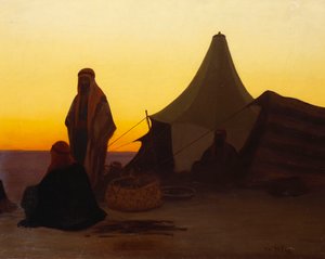 Um acampamento árabe de Charles Theodore Frere