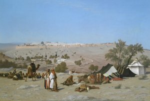Jerusalém do Monte das Oliveiras, em 1880.