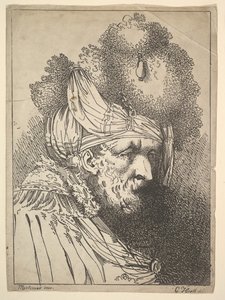 Cabeça Oriental, c. 1803. de Charles Theodosius Heath