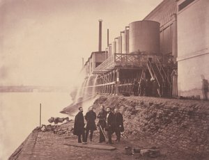 Tanques de água fora do anexo, Paris Exposition Universelle, 1855.