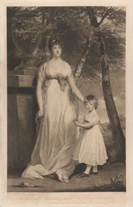 Charlotte Condessa Cholmondeley e seu Filho o Honorável Henry Cholmondeley de Charles Turner