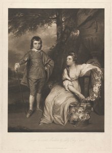 George Viscount Malden e Lady Elizabeth Capel de Charles Turner