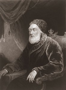 Rei Jorge III em idade avançada. Retrato. (imprimir)