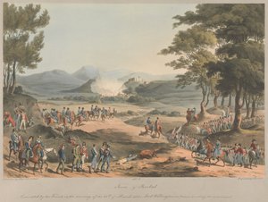 N.º 4  Cidade de Poinbal. Evacuada pelos franceses na manhã de 11 de março de 1811 de Charles Turner