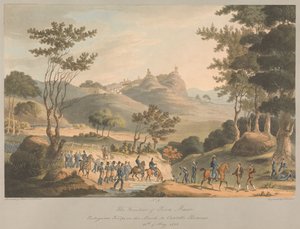 N.º 9 A Fronteira de Pina Macor. Tropas portuguesas em marcha para Costello Branco, 18 de maio de 1811