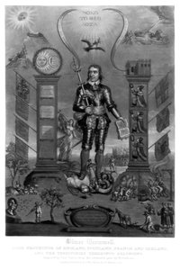 Oliver Cromwell, soldado inglês e estadista, 1816. de Charles Turner