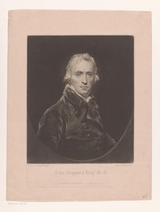 Portret de John Hoppner John Hoppner Esqr. R.A. (título no objeto) de Charles Turner