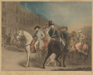 Bonaparte revendo a guarda consular (La Revue du Quintidi) de Charles Turner after John James Masquerier