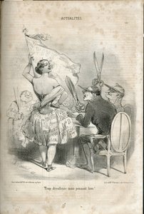 Ilustração de Charles Vernier (? -1887) em Le Charivari de Charles Vernier