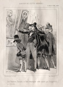 Os pintores franceses destacam-se este ano pela originalidade de seu banheiro, 1840. de Charles Vernier