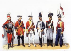 Uniformes do exército francês: Regimentos estrangeiros ao serviço de França