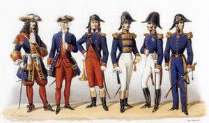 Uniformes do exército francês: Oficiais da Marinha