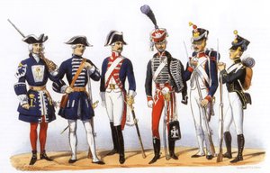 Uniformes do exército francês: Guardas especiais de Charles Vernier