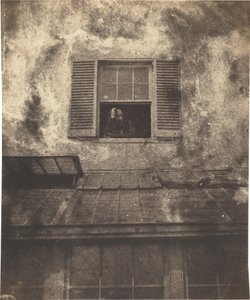 Auguste Vacquerie em uma janela, Marine Terrace de Charles Victor Hugo with Auguste Vacquerie
